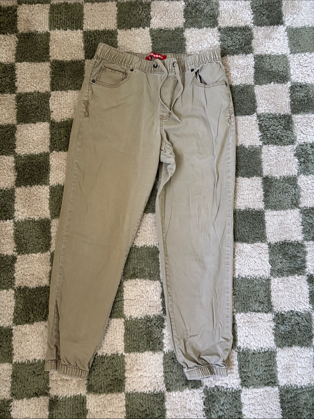 UNIONBAY Men's Olive Drawstring Joggers